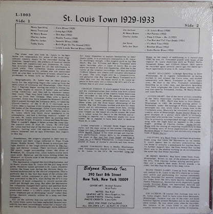 Various : St. Louis Town 1927-1932 (LP, Comp)
