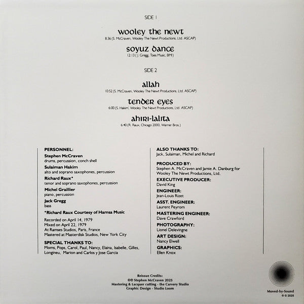 Stephen McCraven : Wooley The Newt (LP, Album, Ltd, RE)