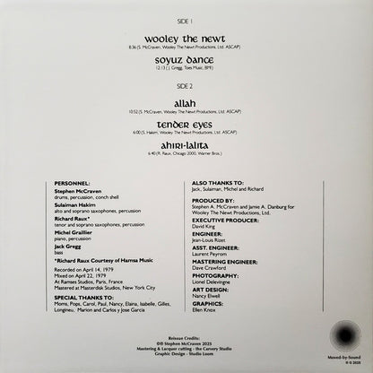 Stephen McCraven : Wooley The Newt (LP, Album, Ltd, RE)