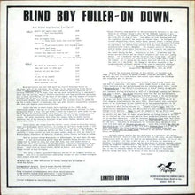 Blind Boy Fuller : On Down. Vol. 1 (LP, Comp, Mono, Ltd, RP)