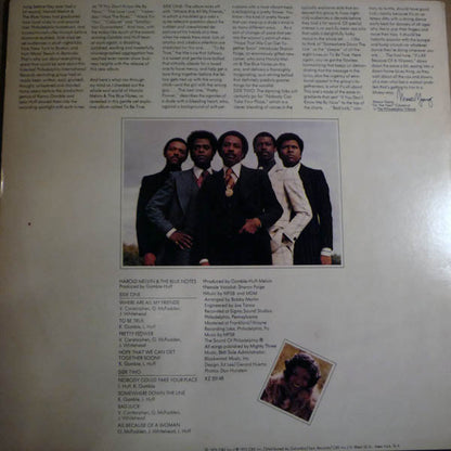 Harold Melvin & The Blue Notes* Featuring Theodore Pendergrass* : To Be True (LP, Album, Ter)