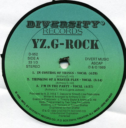 YZ, G.Rock : In Control Of Things (12")