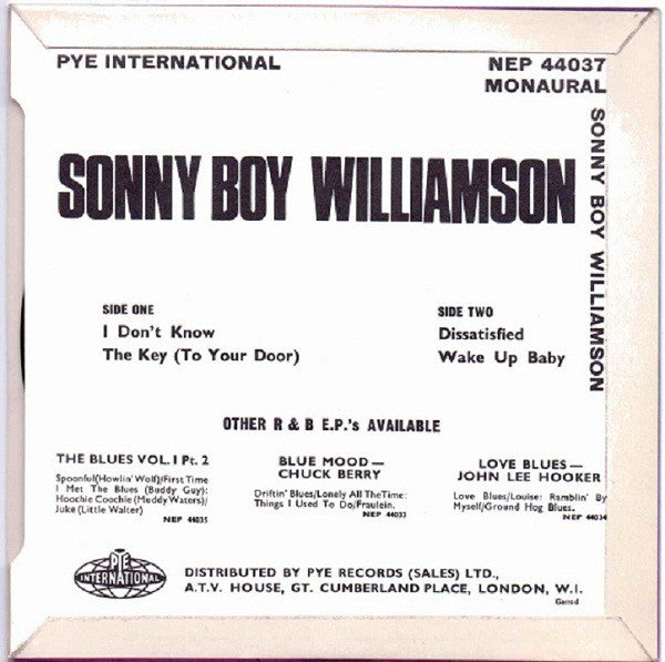 Sonny Boy Williamson (2) : Sonny Boy Williamson (7", EP, Mono)