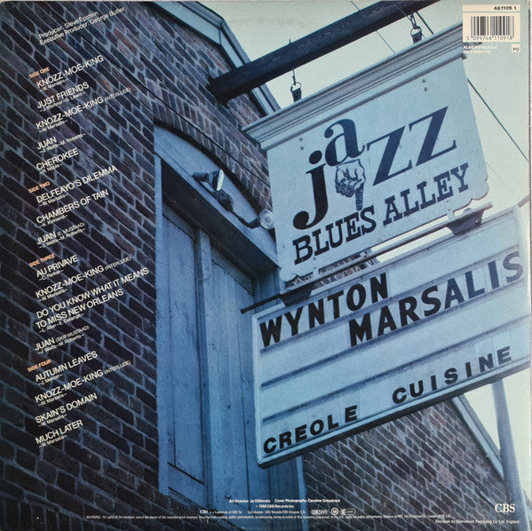 Wynton Marsalis : The Wynton Marsalis Quartet Live At Blues Alley (2xLP, Album)