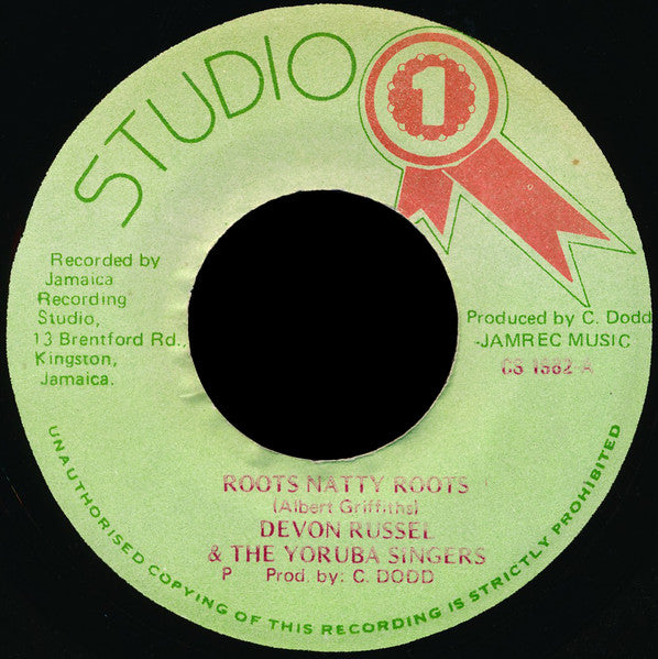 Devon Russell & Yoruba Singers : Roots Natty Roots (7")