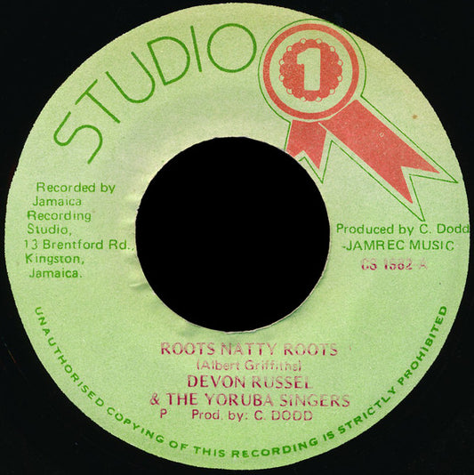 Devon Russell & Yoruba Singers : Roots Natty Roots (7")