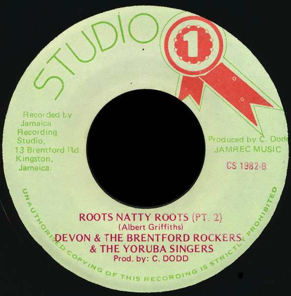 Devon Russell & Yoruba Singers : Roots Natty Roots (7")