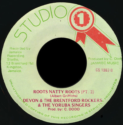 Devon Russell & Yoruba Singers : Roots Natty Roots (7")