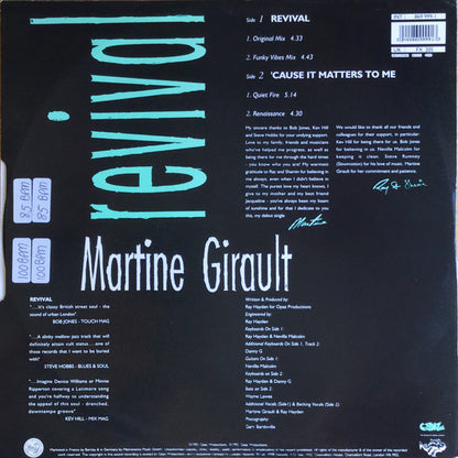 Martine Girault : Revival / Cause It Matters To Me (12")