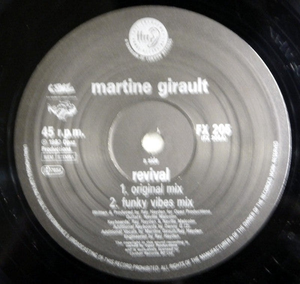 Martine Girault : Revival / Cause It Matters To Me (12")