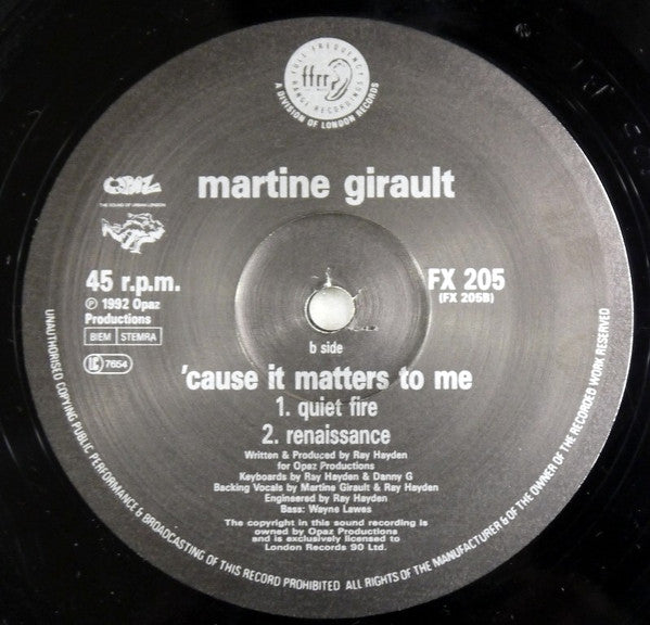 Martine Girault : Revival / Cause It Matters To Me (12")