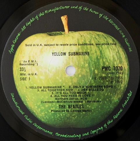 The Beatles : Yellow Submarine (LP, Album, Mono)