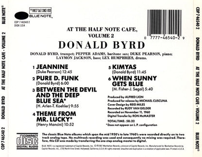 Donald Byrd : At The Half Note Cafe • Volume 2 (CD, Album, RE)