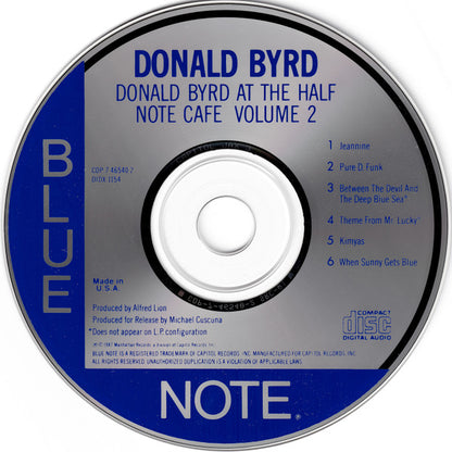 Donald Byrd : At The Half Note Cafe • Volume 2 (CD, Album, RE)