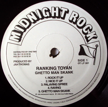 Toyan : Ghetto Man Skank (LP, Album, RE)