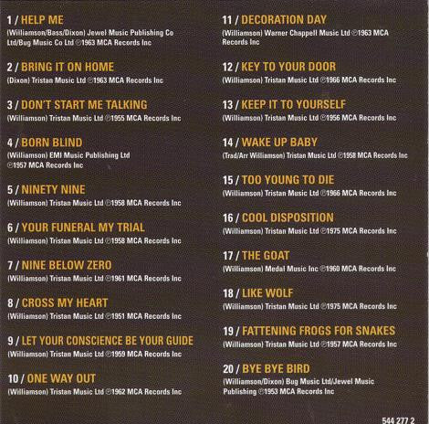 Sonny Boy Williamson (2) : The Best Of Sonny Boy Williamson (CD, Comp)