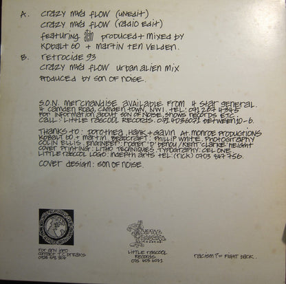 Son Of Noise : Crazy Mad Flow b/w Retrocide (12")
