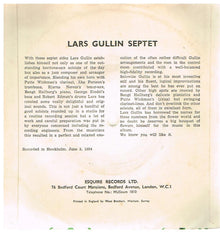Lars Gullin Septet : Primula Veris/Laburnum Vulgare (Vol.1) (7", EP)