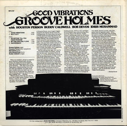 Richard "Groove" Holmes : Good Vibrations (LP, Album)