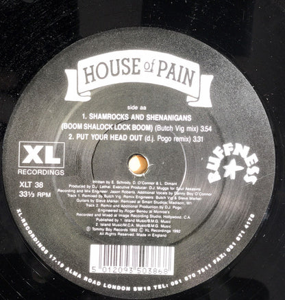 House Of Pain : Shamrocks And Shenanigans (Boom Shalock Lock Boom) (12")