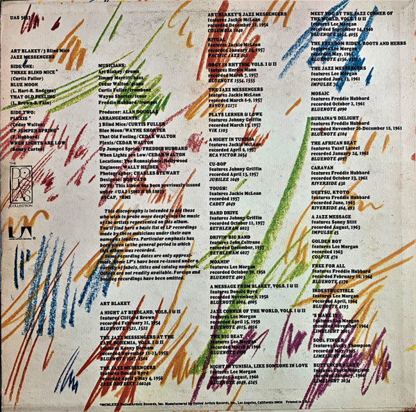 Art Blakey & The Jazz Messengers : Three Blind Mice (LP, Album, RE)