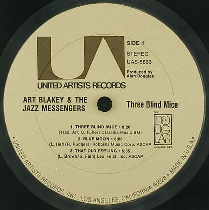 Art Blakey & The Jazz Messengers : Three Blind Mice (LP, Album, RE)