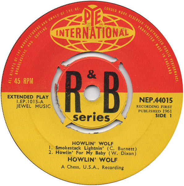 Howlin' Wolf : Howlin' Wolf (7", EP, Mono, 4 P)