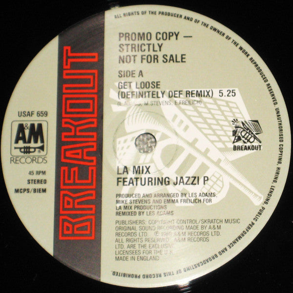 LA Mix* Featuring Jazzi P : Get Loose  (12", Promo)