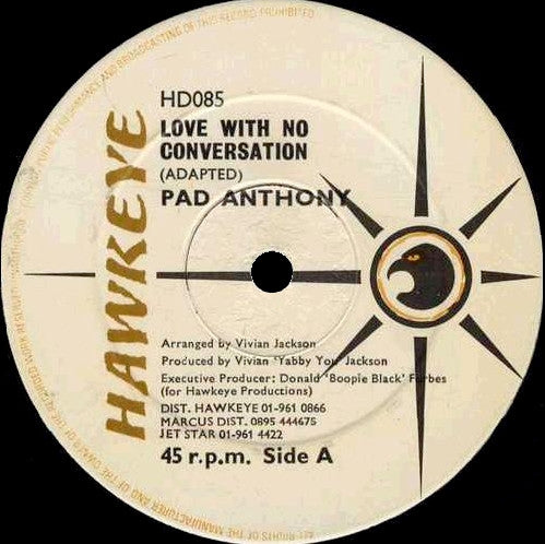 Pad Anthony : Love With No Conversation (12")
