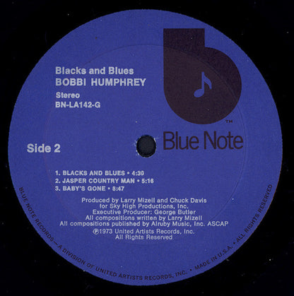 Bobbi Humphrey : Blacks And Blues (LP, Album, Ter)