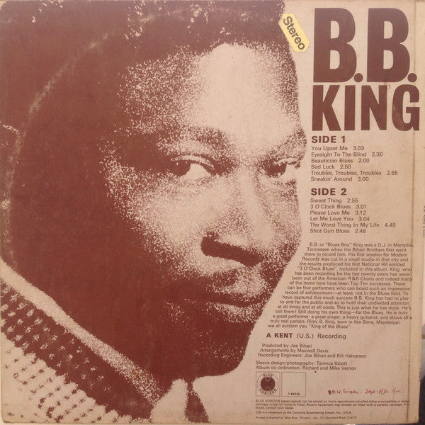 B.B. King : The B.B. King Story Chapter One Born In Itta Bena, Mississippi (LP, Comp)