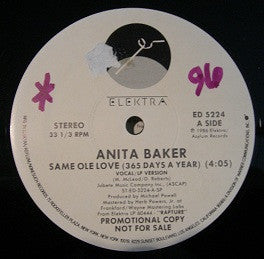 Anita Baker : Same Ole Love (365 Days A Year) (12", Promo)