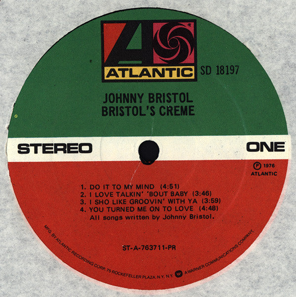 Johnny Bristol : Bristol's Creme (LP, Album)