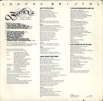 Johnny Bristol : Bristol's Creme (LP, Album)