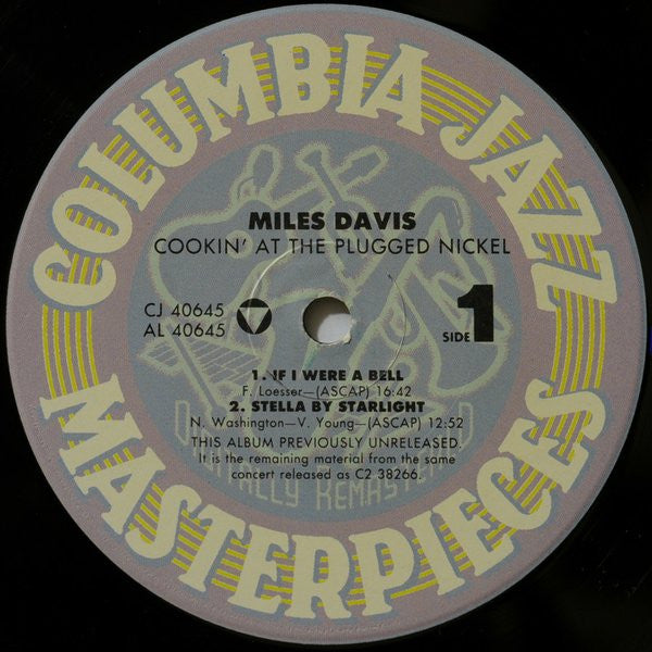 Miles Davis : Cookin' At The Plugged Nickel (LP, Album, RM, Car)