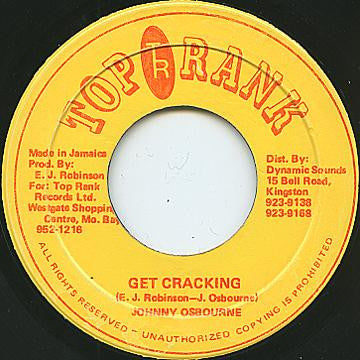 Johnny Osbourne : Get Cracking (7")