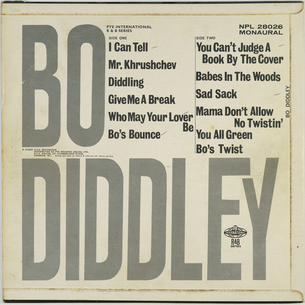 Bo Diddley : Bo Diddley (LP, Album, Mono)