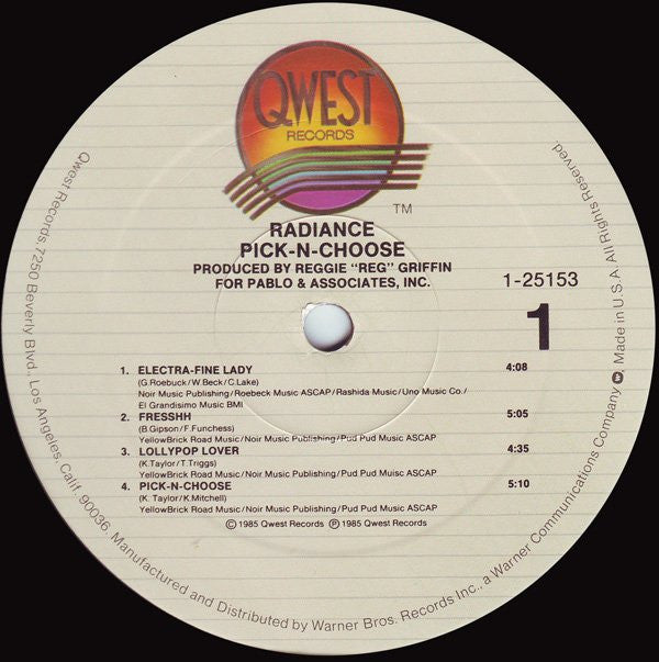 Radiance (4) : Pick-N-Choose (LP, Album)