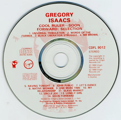Gregory Isaacs : Cool Ruler - Soon Forward - Selection (CD, Comp, RM)