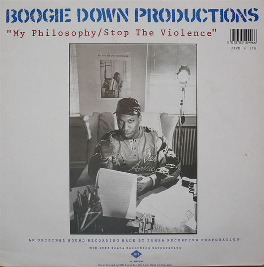 Boogie Down Productions : My Philosophy / Stop The Violence (12")