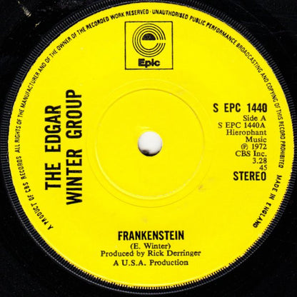 The Edgar Winter Group : Frankenstein (7", Single)