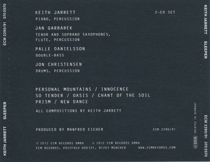 Keith Jarrett, Jan Garbarek, Palle Danielsson, Jon Christensen : Sleeper (Tokyo, April 16, 1979) (2xCD, Album)