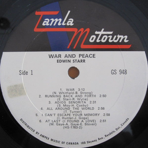 Edwin Starr : War And Peace (LP, Album)