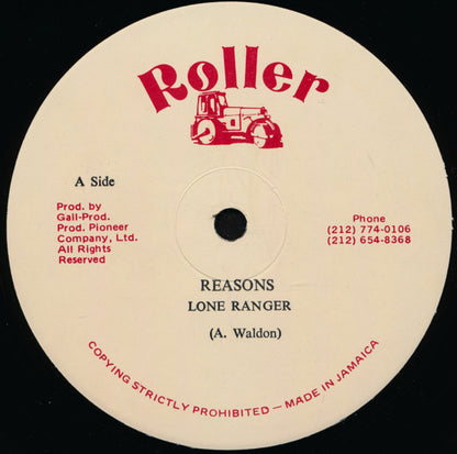 Lone Ranger : Reasons / Learn To Drive (12")