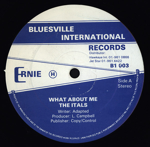 The Itals : What About Me (12")