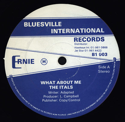 The Itals : What About Me (12")