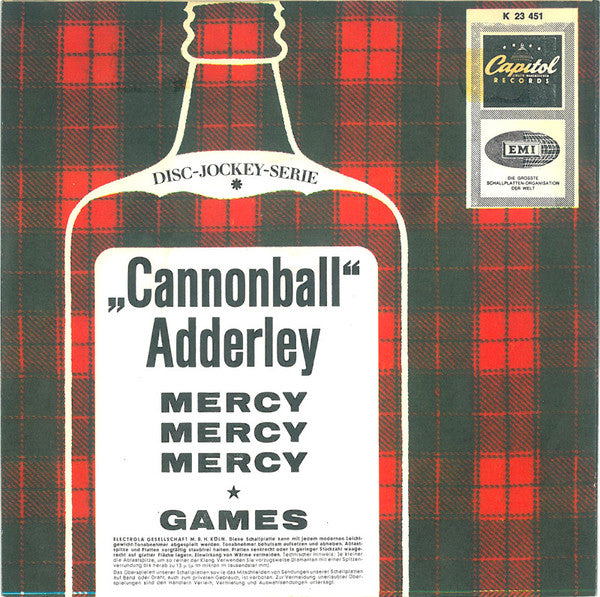 Cannonball Adderley : Mercy, Mercy, Mercy / Games (7", Single)