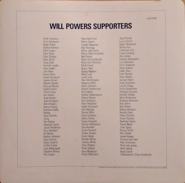Will Powers : Dancing For Mental Health (LP)