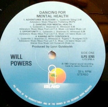 Will Powers : Dancing For Mental Health (LP)