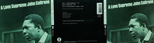 John Coltrane : A Love Supreme (CD, Album, RE, RM, Dig)